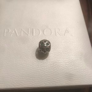 Authentic Pandora Lucky Charm. Green clover 925